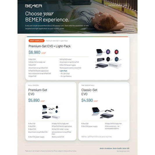 Choose Your Bemer Experience (US)